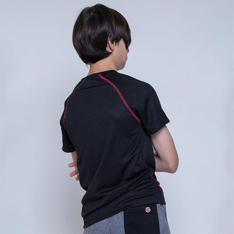 Maglietta Per Bambini Stade Toulousain Tee Runner Nera