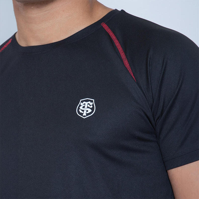 Camiseta Para Hombre Stade Toulousain Tee Runner Negra