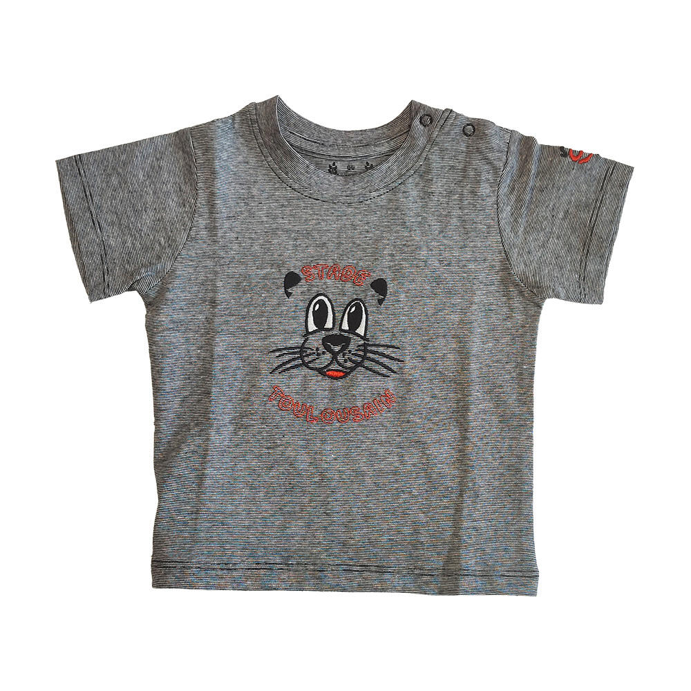 STADE TOULOUSAIN T-shirt Grijs Met Korte Mouwen Voor Baby Stade Toulousain Cute