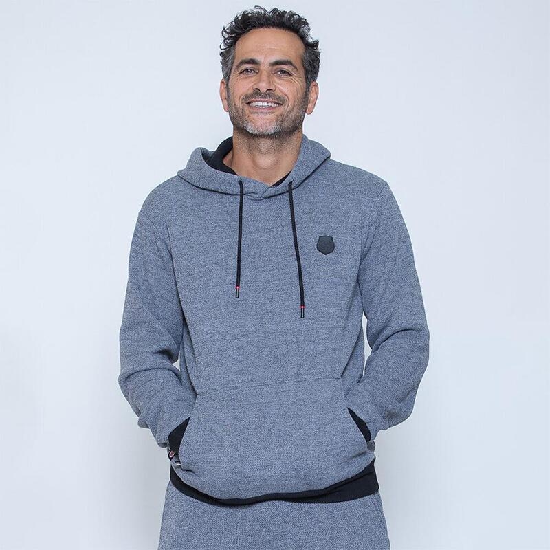 Felpa Con Cappuccio Per Uomo Stade Toulousain Solid Hoodie Grigia