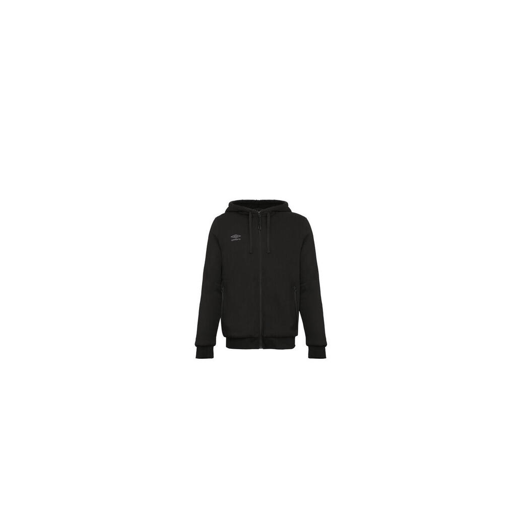 Men's Umbro Sherpa Zip-Up Sweatshirt in Black
