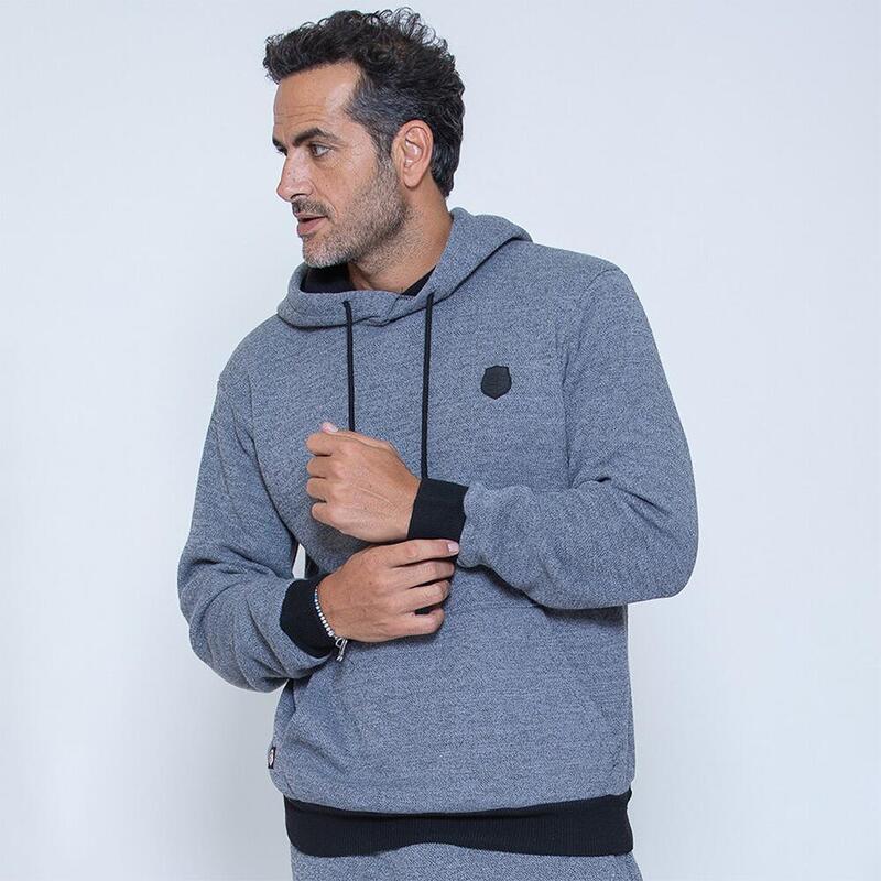 Heren Hoodie Met Capuchon Stade Toulousain Solid Hoodie Grijs