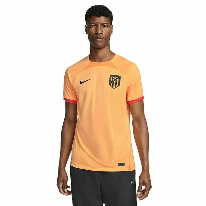 Camiseta de Fútbol de Manga Corta Hombre Nike Atlético Madrid Naranja