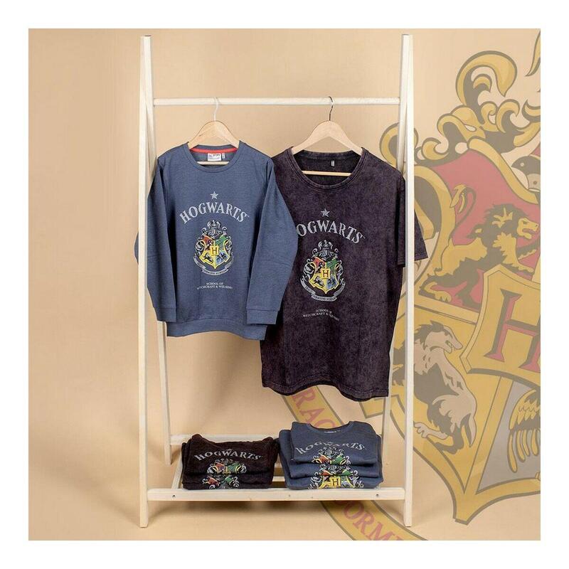 Camiseta de Manga Larga Niño Harry Potter Gris