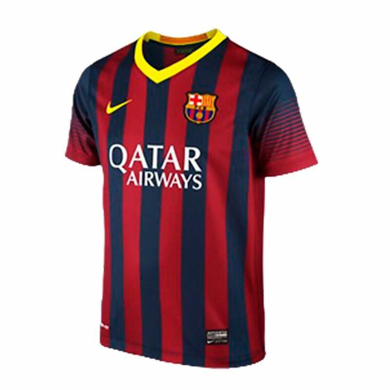 Camiseta de Fútbol de Manga Corta para Niños Nike FC. Barcelona 2014