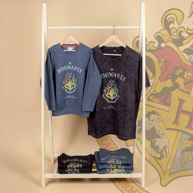 Camiseta de Manga Larga Niño Harry Potter Gris