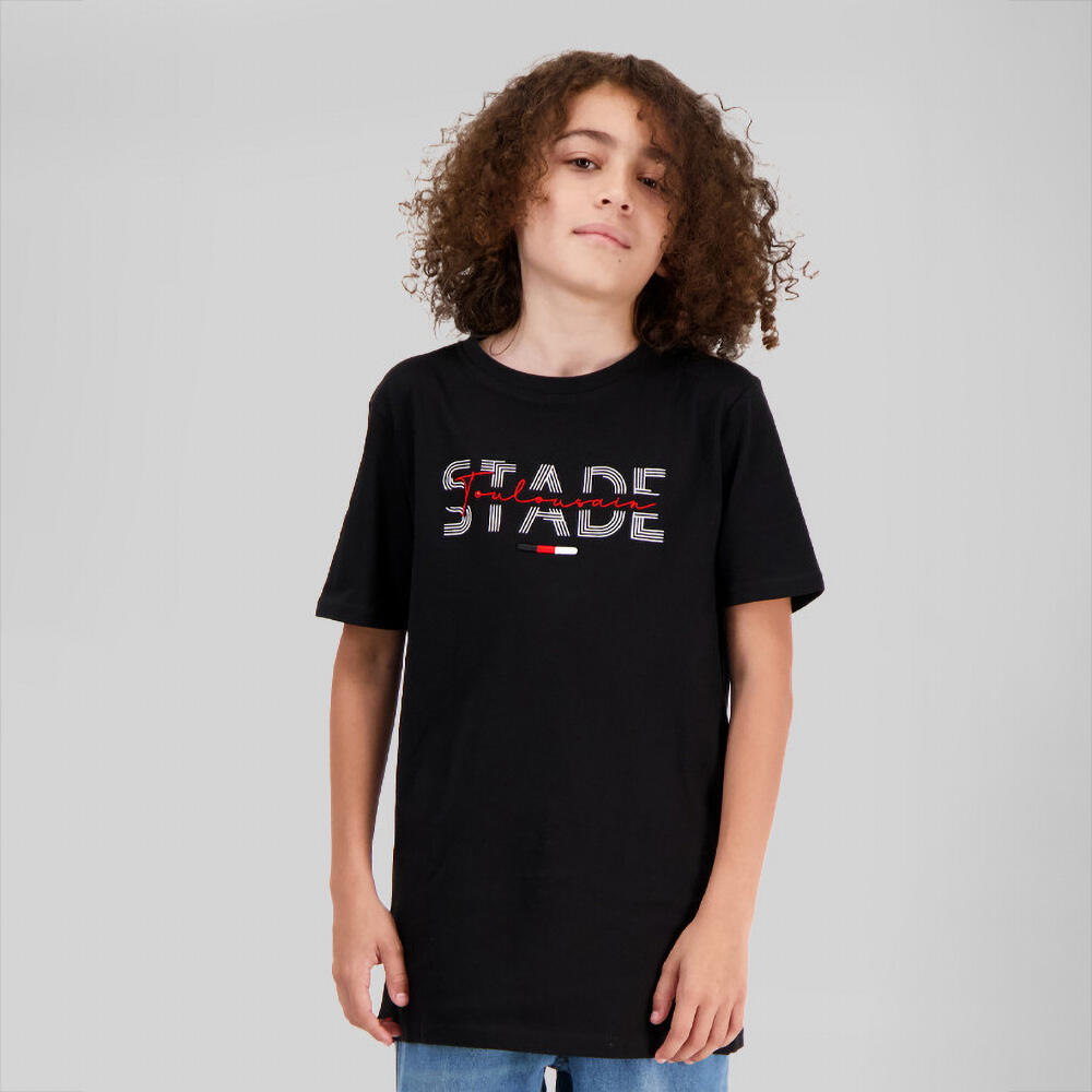 T shirt Nera Sled Per Bambini Stade Toulousain