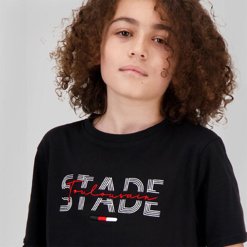 Camiseta Negra Sled Para Niños Stade Toulousain