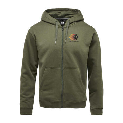 Capuchon met volledige rits black diamond faded