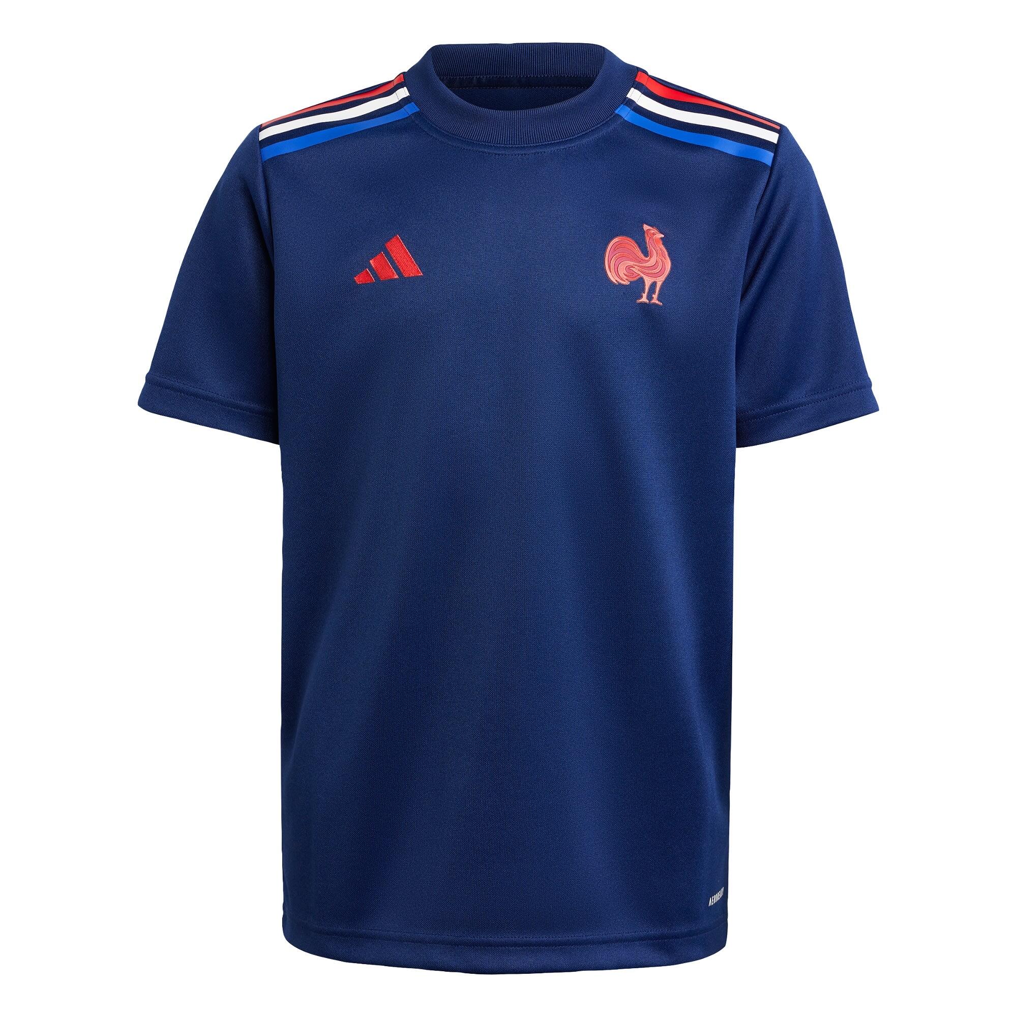 ADIDAS France Rugby Home Supporter Tee Kids