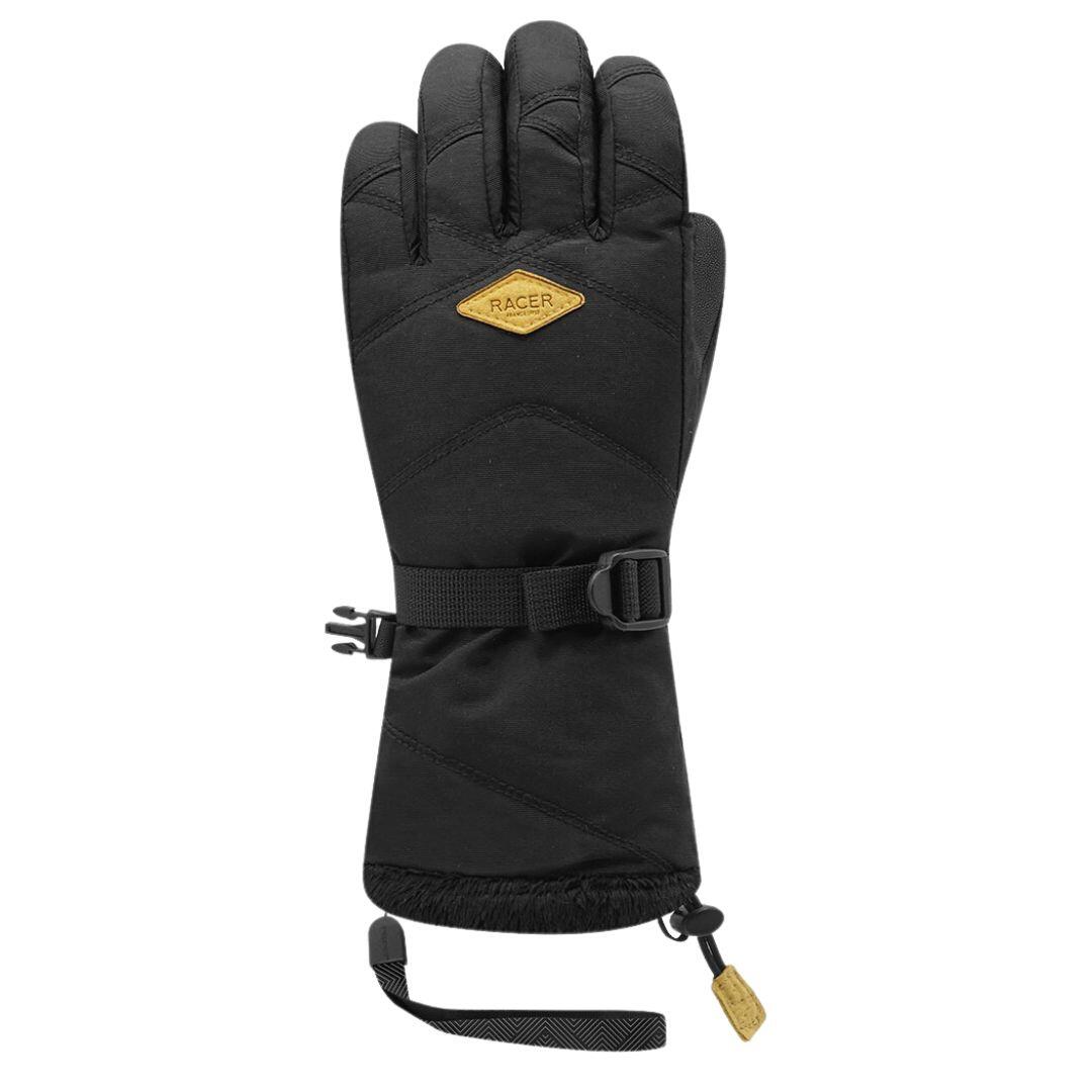 Racer - Gants Longs Aurore 10 Noir/camel - Gants - Marron|noir -  4 À 6 Ans - Decathlon