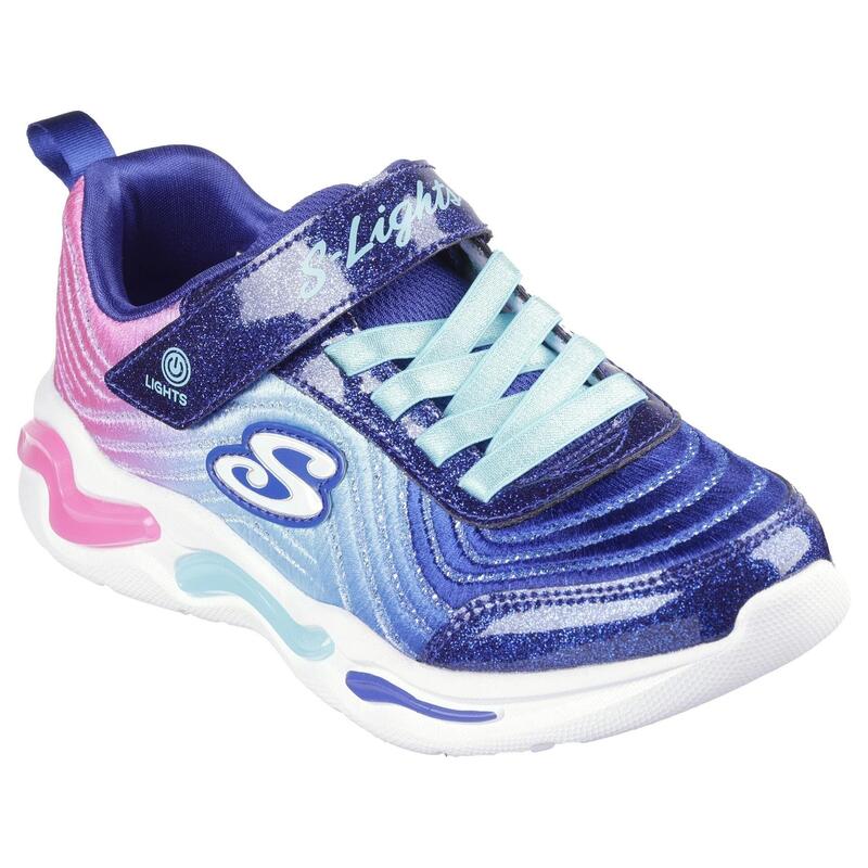 Sneaker "Wavy Beams" Kinder Marineblau/Minzgrün