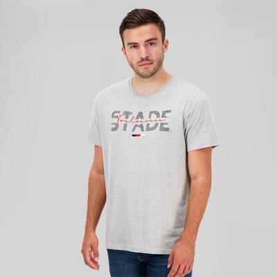 Heren t-shirt sled stade toulousain grijs