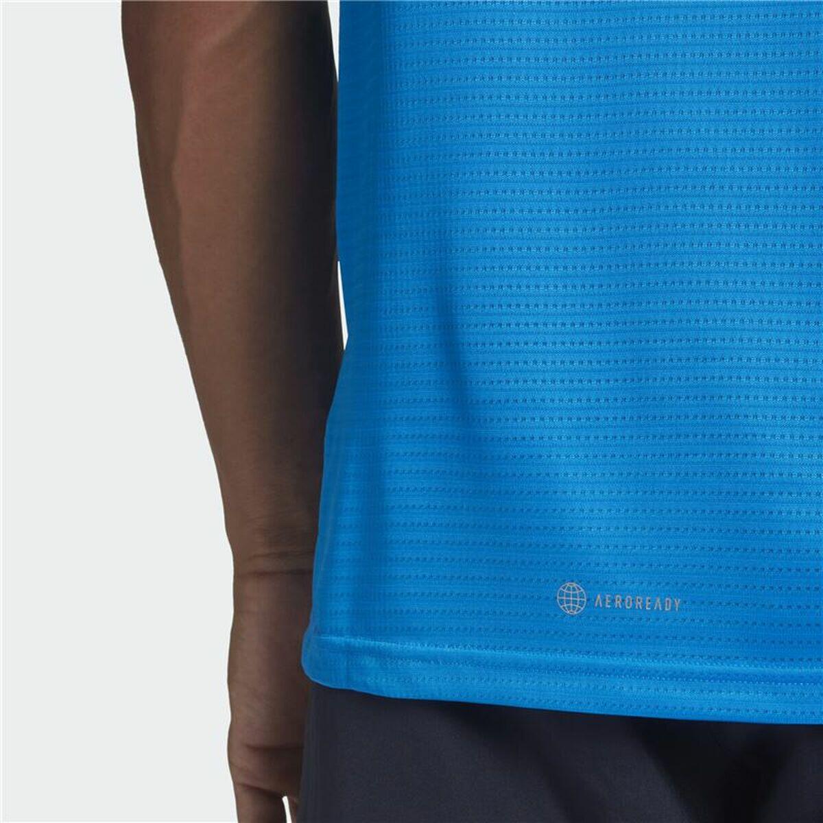 Camiseta de Manga Corta Hombre Adidas Own The Run Azul 5/5