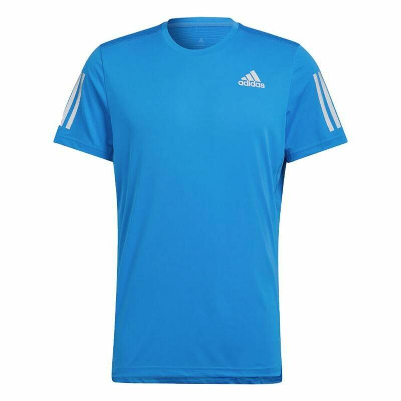 Camiseta de Manga Corta Hombre Adidas Own The Run Azul