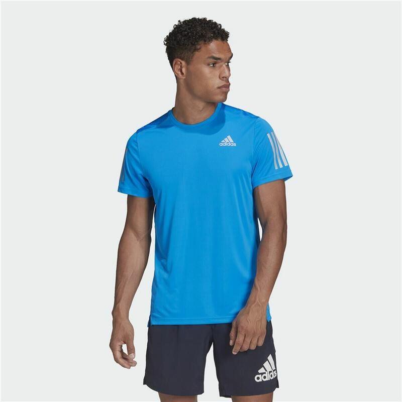 Camiseta de Manga Corta Hombre Adidas Own The Run Azul