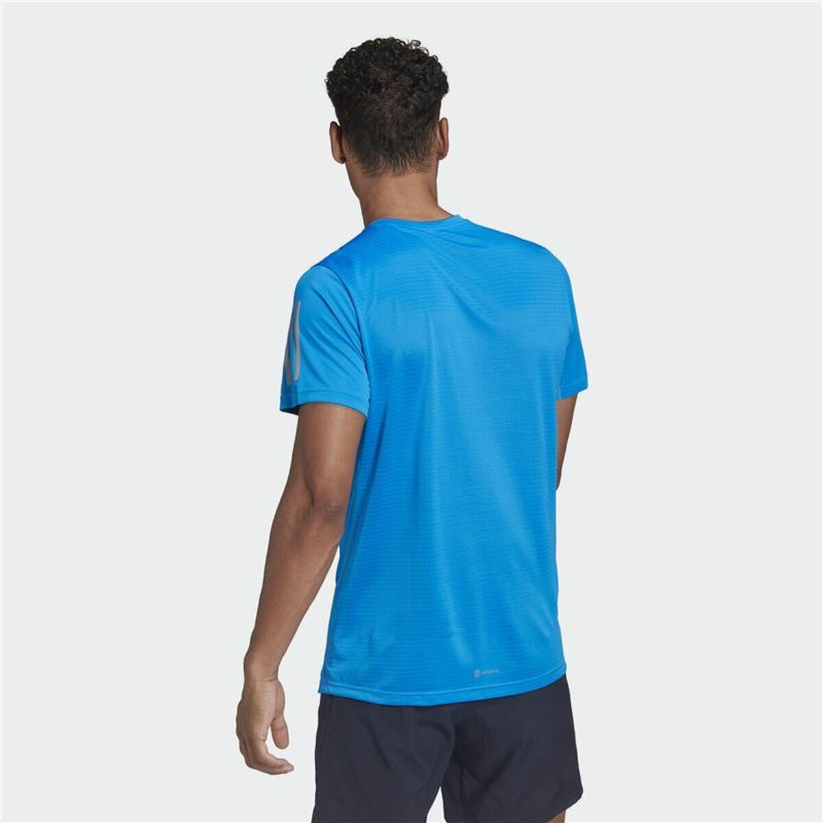 Camiseta de Manga Corta Hombre Adidas Own The Run Azul 3/5