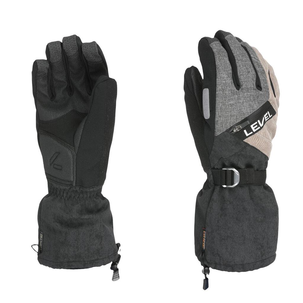 Men's Level Star Pk Brown Ski / Snow Gloves