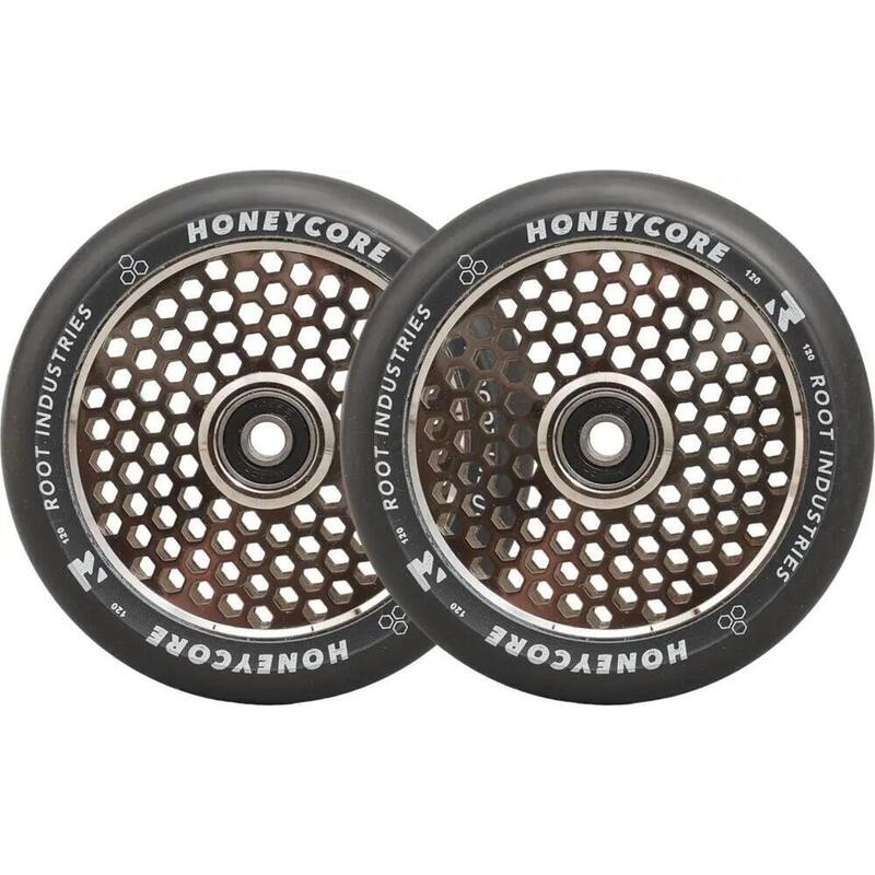 Root Industries Honeycore 120mm Roues De Trottinette Stunt Miroir      7450€    ROOT Root Industries Honeycore 120mm Roues De Trottinette Stunt MiroirVendu exclusivement en ligne   