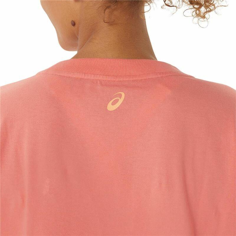 Camiseta de Manga Corta Mujer Asics Tiger Rosa