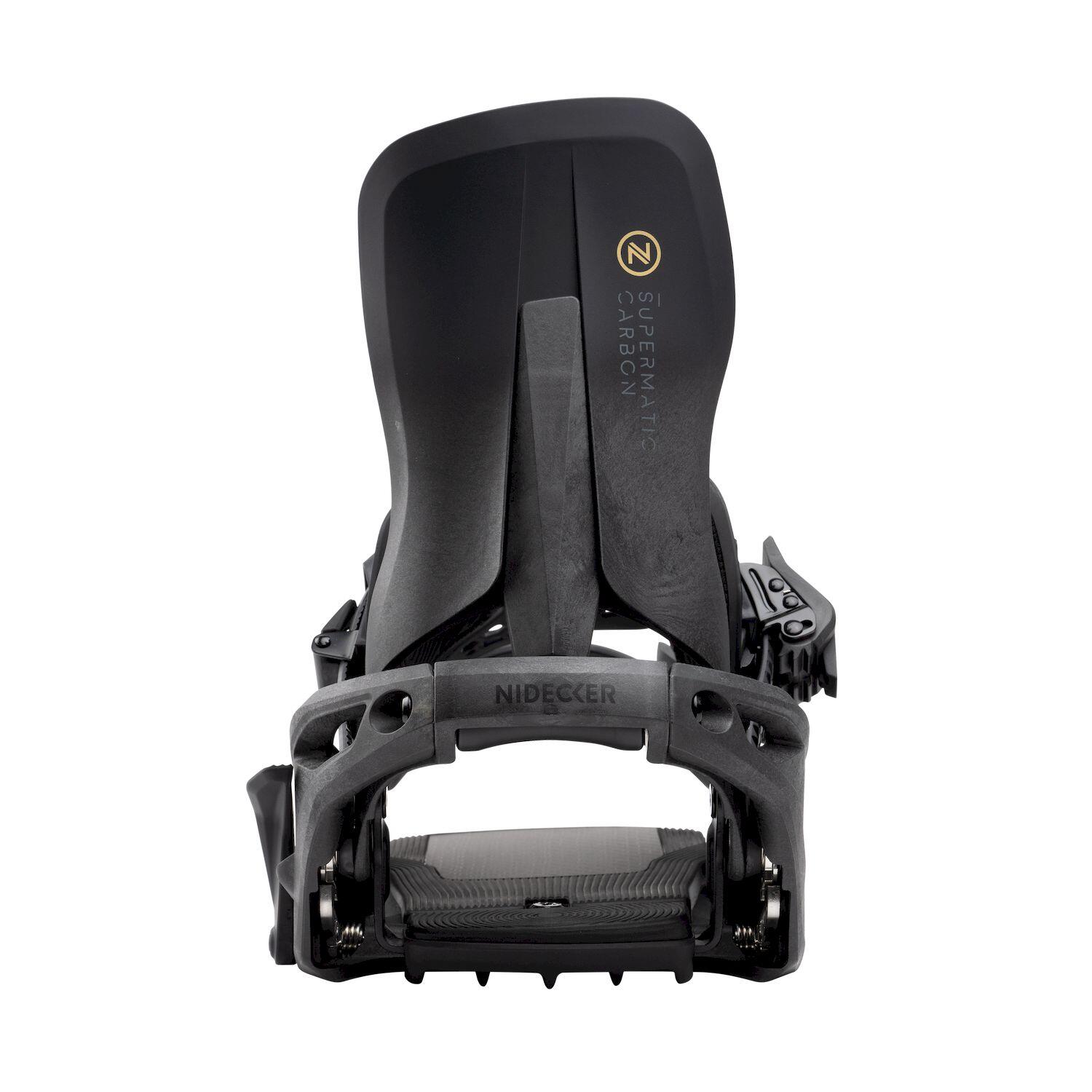 Fixations De Snowboard Supermatic Carbon Black Homme 4/6