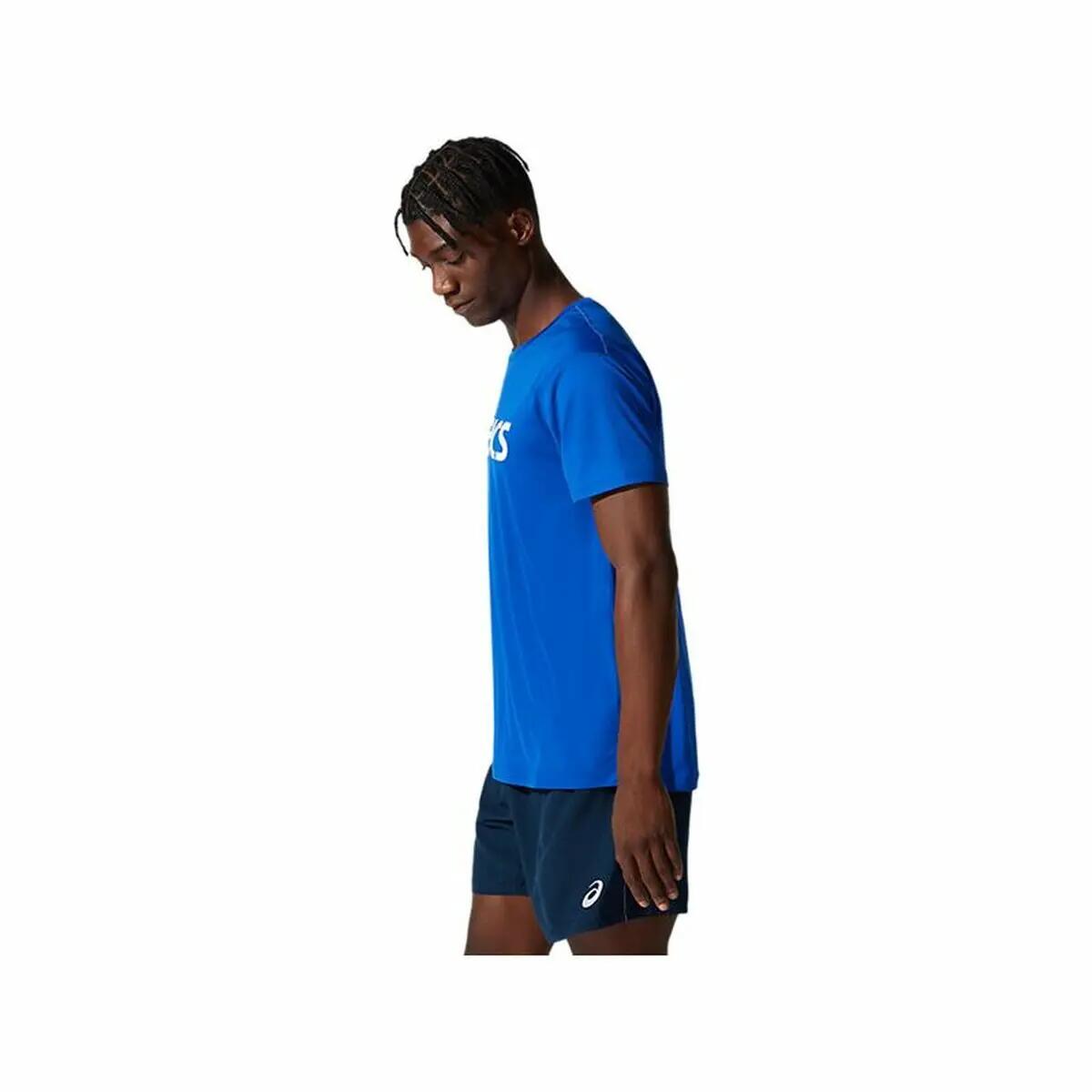 Camiseta de Manga Corta Hombre Asics Core Azul 3/5