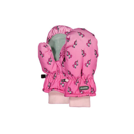 Barts Nylonhandschuhe für Kinder, bedruckt, rosa, Mädchen