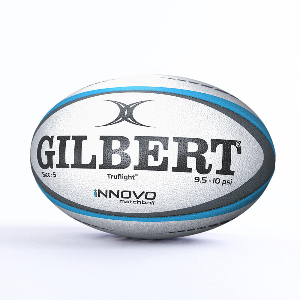 Gilbert - Ballon De Match Gilbert Rugby Innovo Taille 5 - Ballon De Rugby - Blanc|bleu - Taille Unique - Decathlon