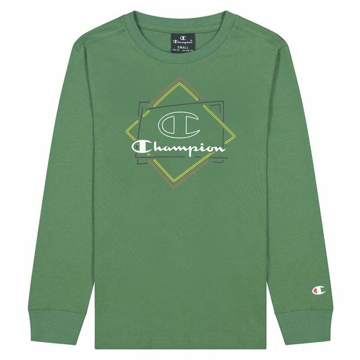 Camiseta de Manga Larga Infantil Champion Athletic Crewneck  Verde 2/3