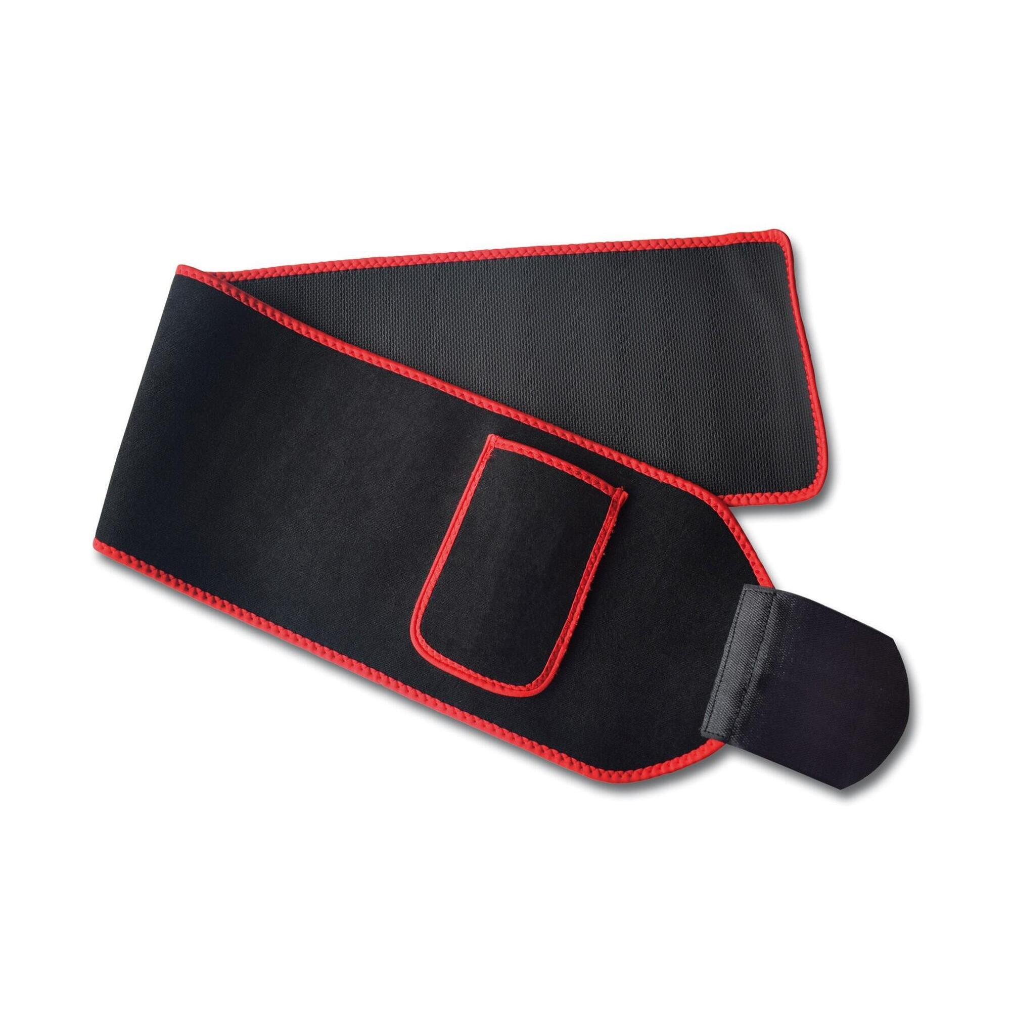 Rovera - Ceinture/fascia En Néoprène Effet Sauna - Ceinture De Sudation - Noir|rouge - Taille Unique - Decathlon