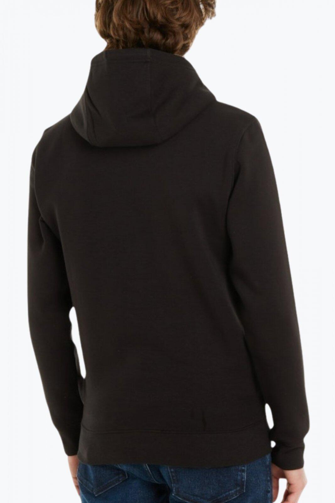 Felpa uomo regular invernale con logo tonale 2/5
