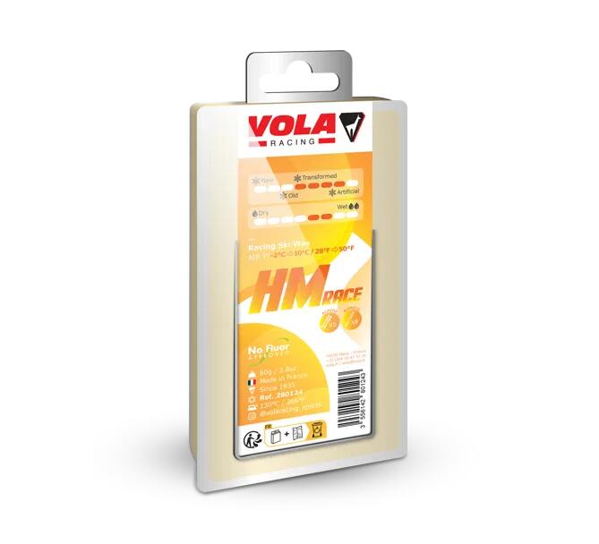 VOLA Hoogwaardige wedstrijd skiwax HMRace geel 80 gram