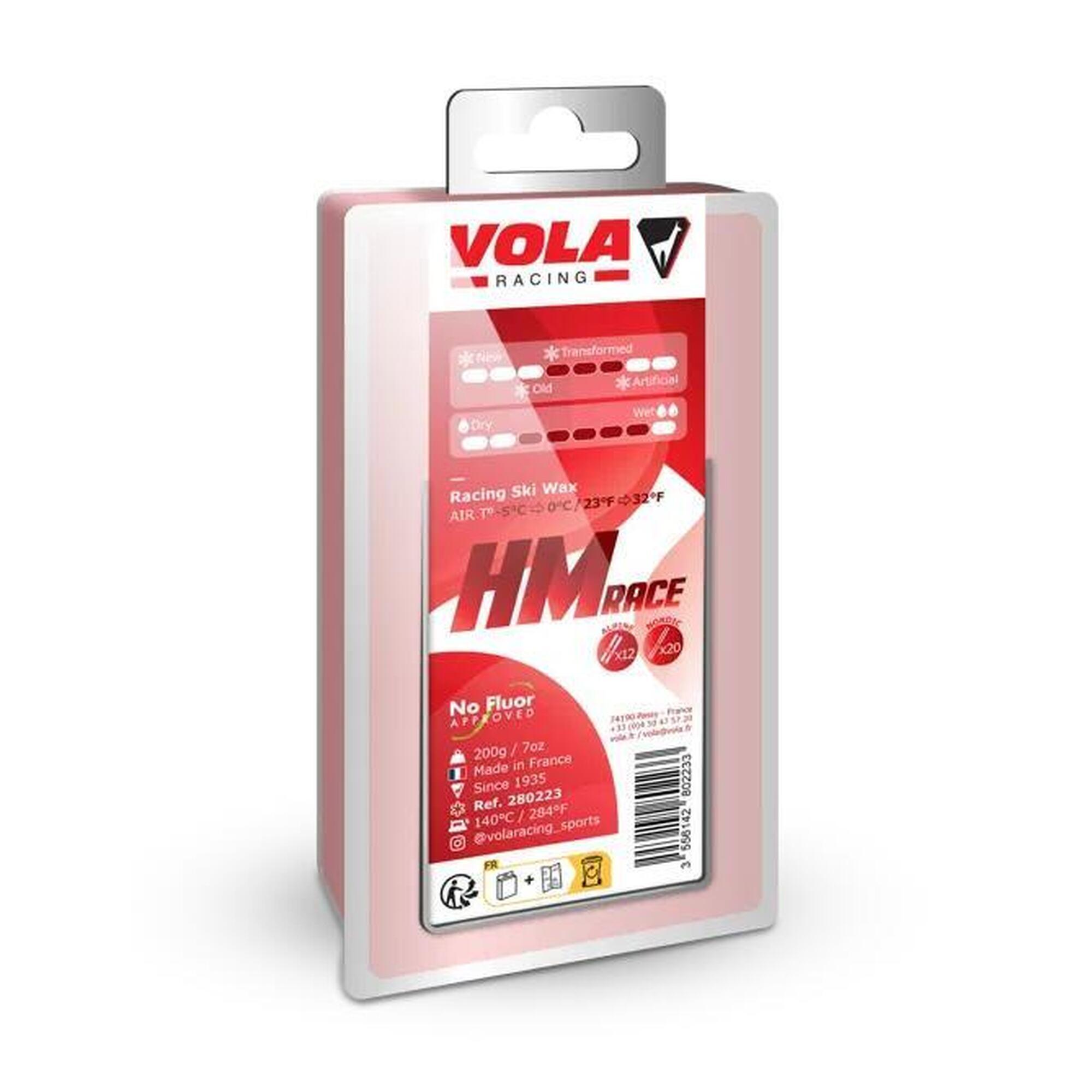 Hoogwaardige wedstrijd skiwax Vola Hmrace rood 200gr