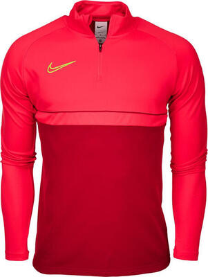 Heren academy 21 drifit quarter zip boortop (rood)