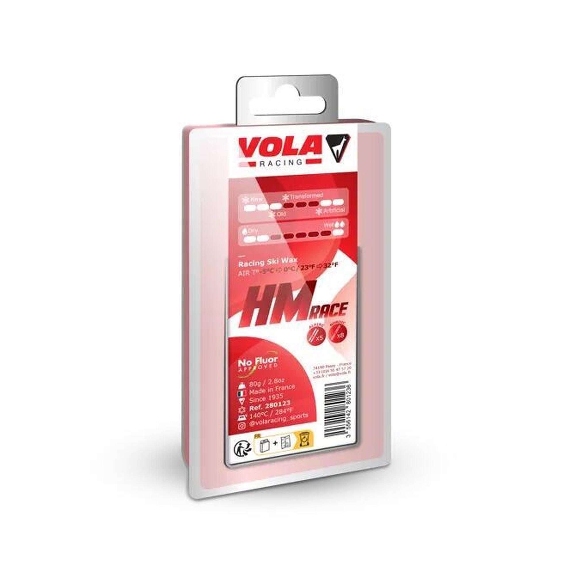 Hoogwaardige wedstrijd skiwax Vola HMRace rood 80 gr