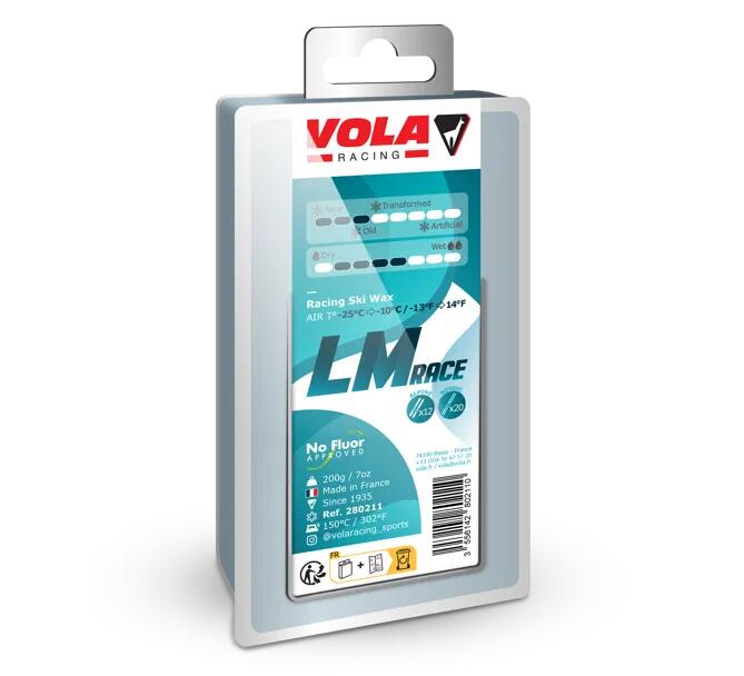 VOLA Hoogwaardige wedstrijd skiwax Vola LMRace blauw 200 gram
