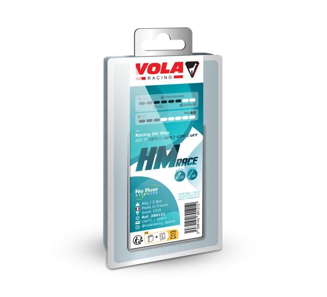 VOLA Hoogwaardige wedstrijd skiwax HMRace blauw 80 gram