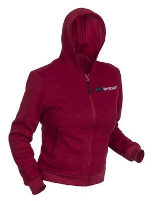 Verwarmde hoodie dual-heating women bordeauxrood
