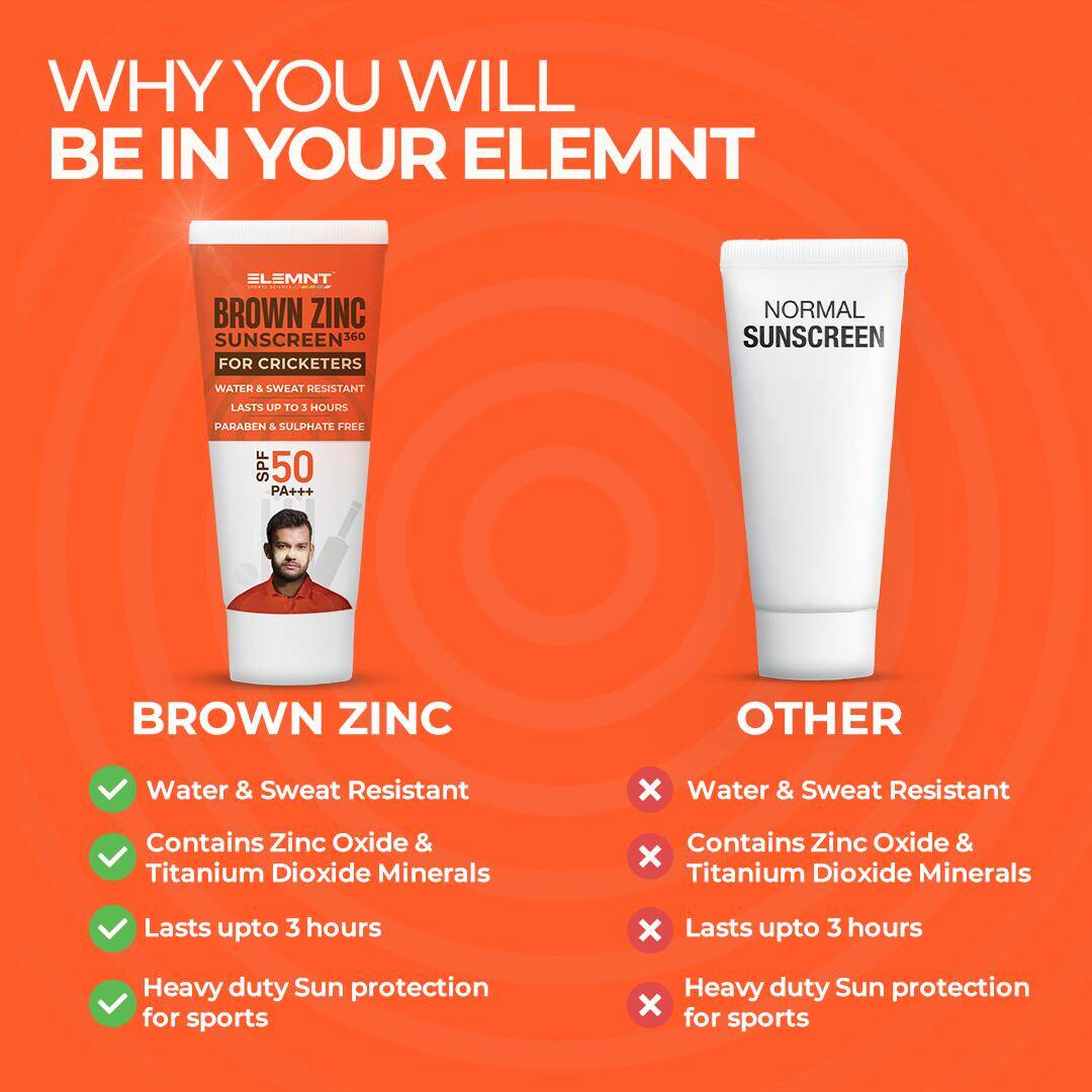 Elemnt 
Brown Zinc Sunscreen 25gm -  5