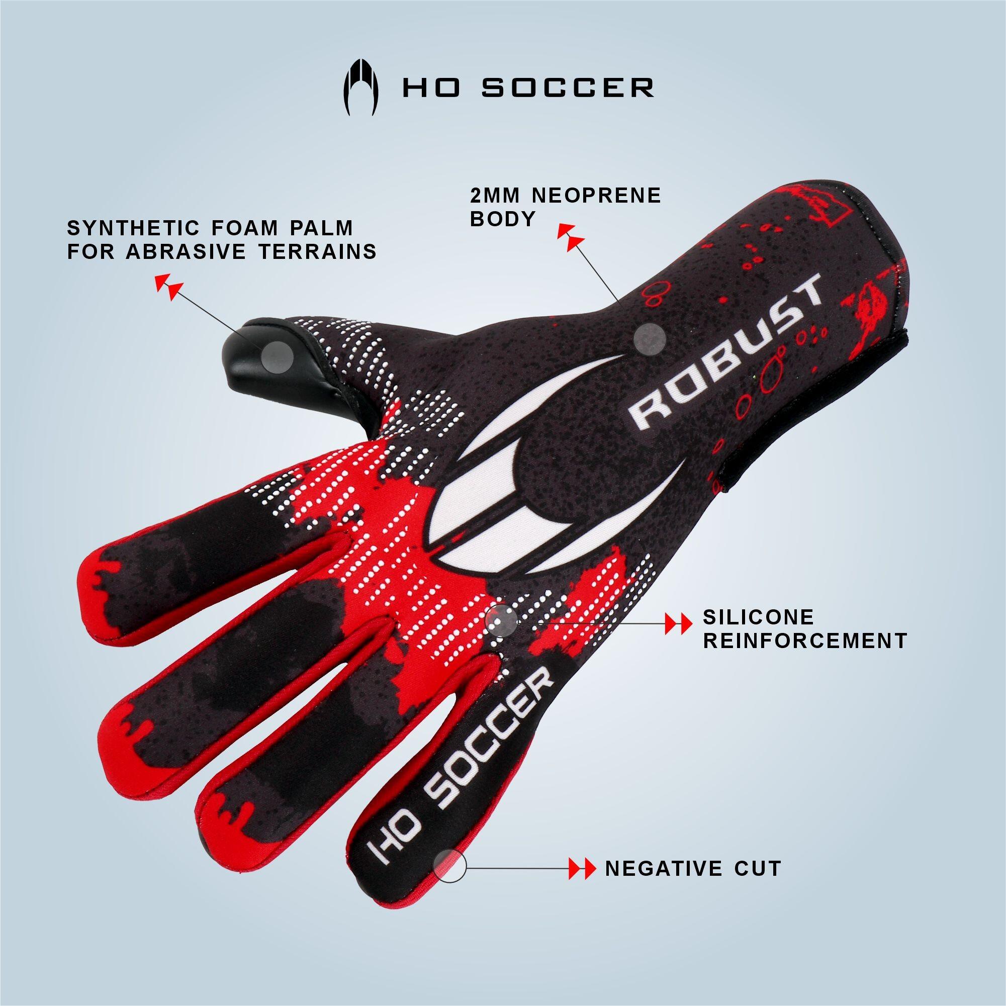 Guante de portero Ho Soccer Infantil Robust Rojo 2/7