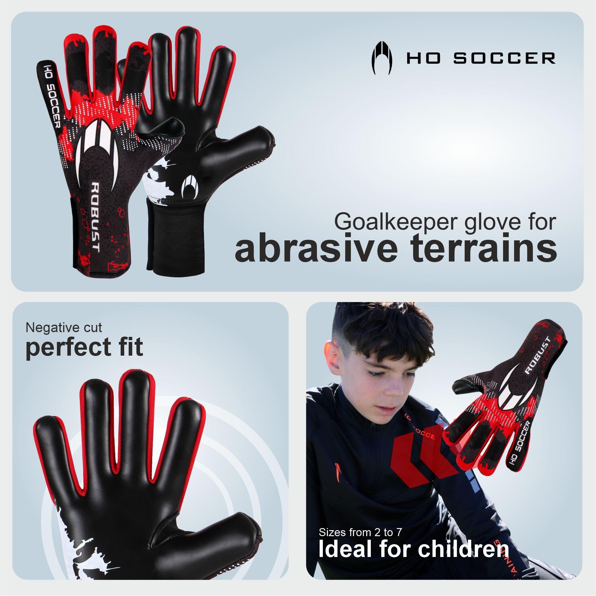 Guante de portero Ho Soccer Infantil Robust Rojo 4/7