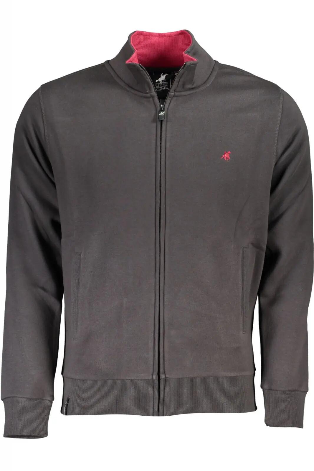 Bluza barbati cu fermoar si maneca lunga, U.S. GRAND POLO 1/4