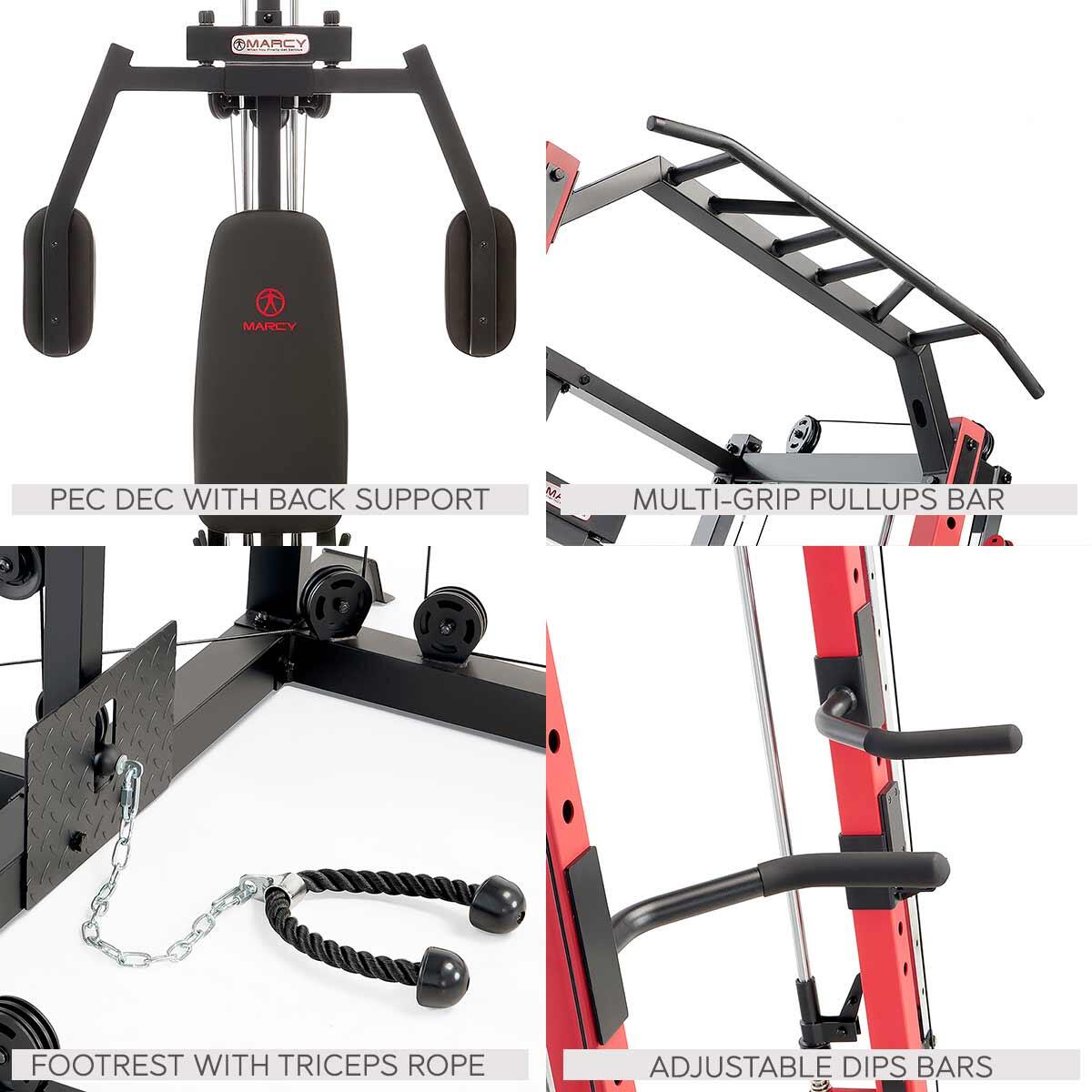 HOME MULTI-GYM/SMITH MACHINE MULTI-FUNCTIONAL CAGE SYSTEM 3/7