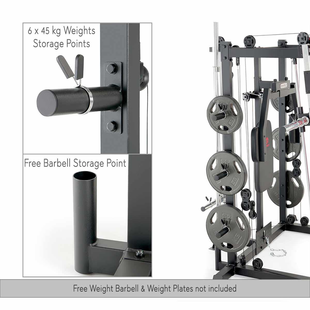 HOME MULTI-GYM/SMITH MACHINE MULTI-FUNCTIONAL CAGE SYSTEM 5/7