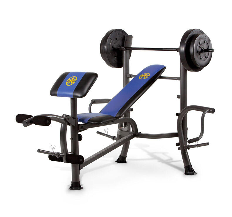 WEIGHT BENCH AND 35KG WEIGHT SET MARCY Decathlon