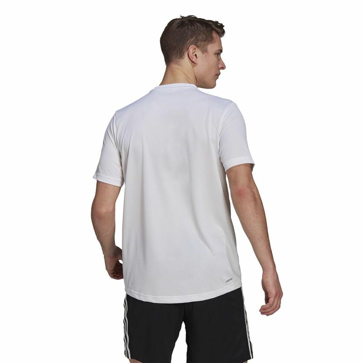 T-shirt à manches courtes homme Adidas Designed To Move  Blanc 3/5