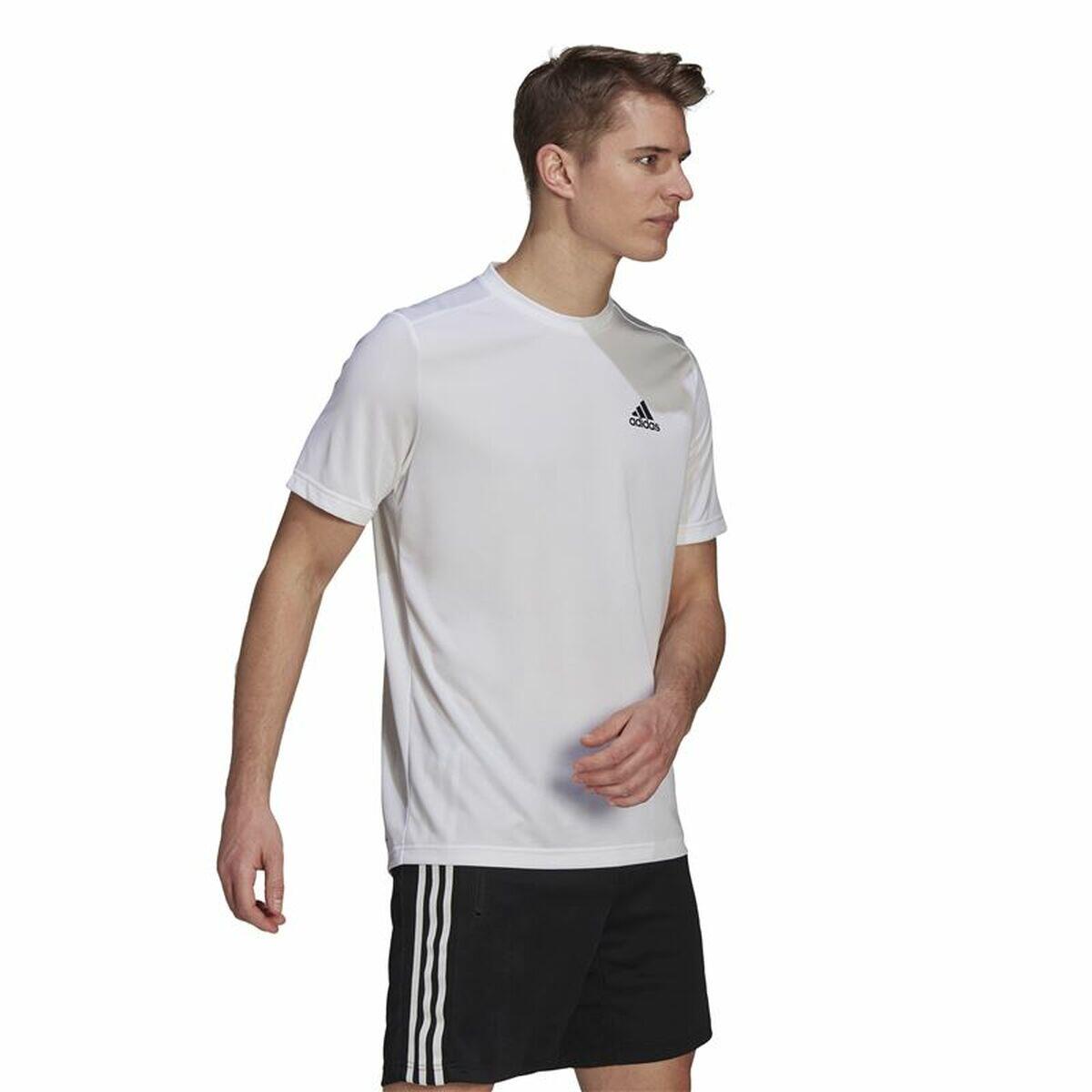 T-shirt à manches courtes homme Adidas Designed To Move  Blanc 4/5
