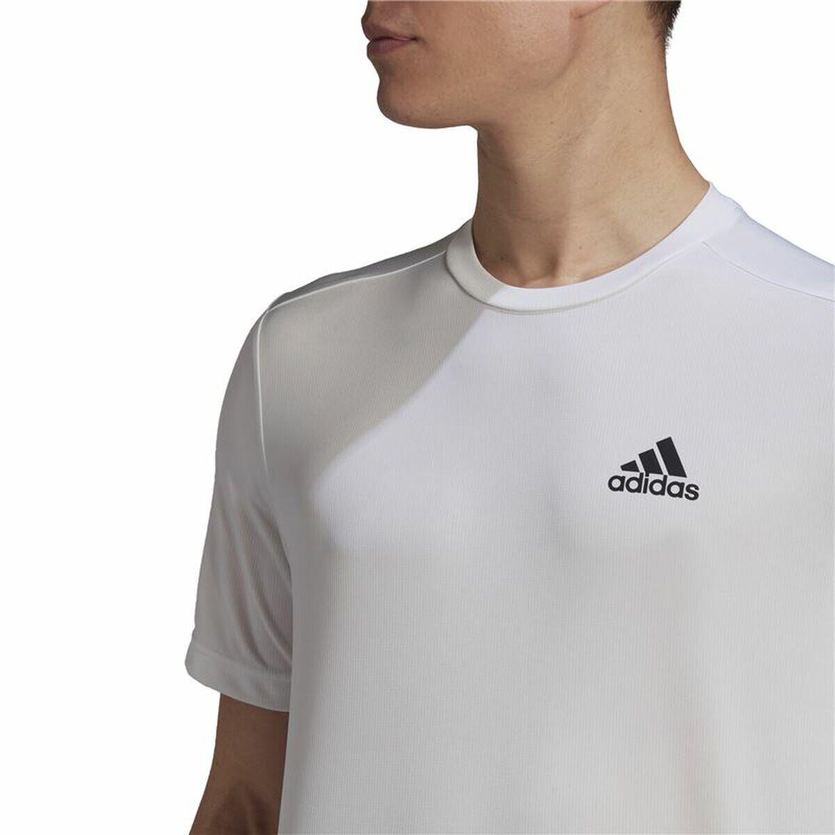 T-shirt à manches courtes homme Adidas Designed To Move  Blanc 5/5