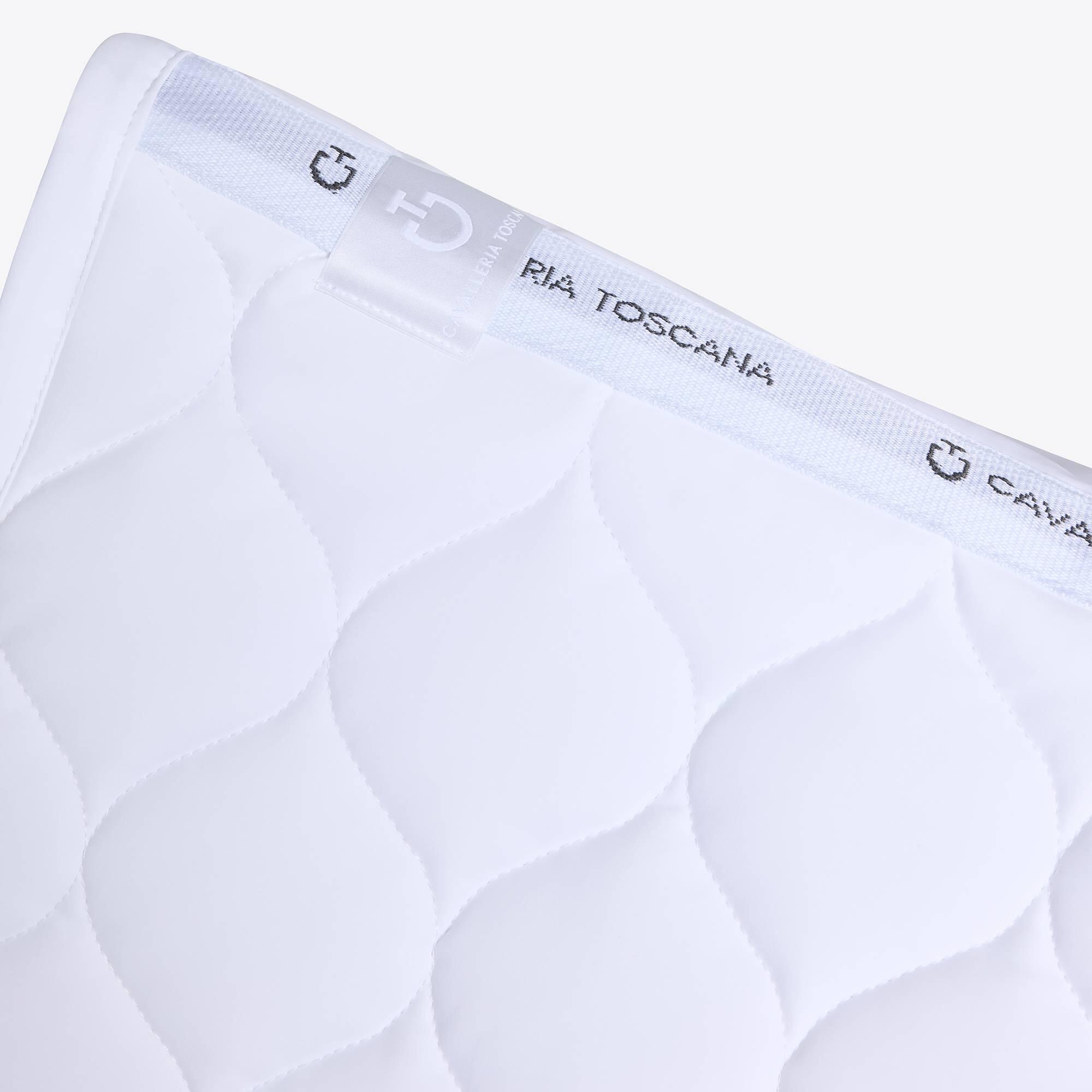 Tapis de selle New Circular Quilted Blanc - CAVALLERIA TOSCANA 3/7