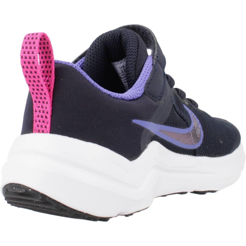 Baskets Nike Modèle Downshifter 12 Couleur Bleu 3/5